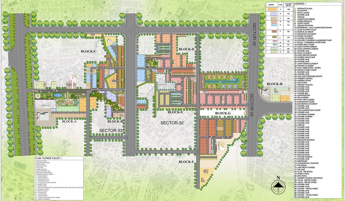 Central-Park-Flower-Valley-Fleur-Villas-Site-Plan